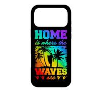 C'est à la Maison Que se trouvent Les Vagues de la Gay Pride Rainbow Surfing Coque pour iPhone 17 Pro Max