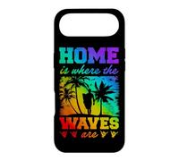 C'est à la Maison Que se trouvent Les Vagues de la Gay Pride Rainbow Surfing Coque pour iPhone Air