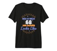 C'est à Quoi Ressemble Le 68e Anniversaire de 68 Ans et Blessed T-Shirt Haut de Gamme