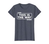 C'est Ainsi Que Funny Space Western Sci-FI T-Shirt, Femme, Bleu Chiné, M