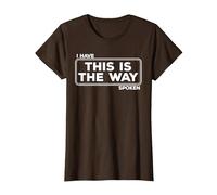 C'est Ainsi Que Funny Space Western Sci-FI T-Shirt, Femme, Marron, M