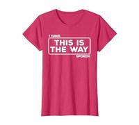 C'est Ainsi Que Funny Space Western Sci-FI T-Shirt, Femme, Rouge Chiné, S