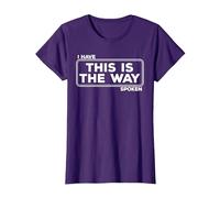 C'est Ainsi Que Funny Space Western Sci-FI T-Shirt, Femme, Violet, XS