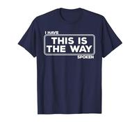 C'est Ainsi Que Funny Space Western Sci-FI T-Shirt, Homme, Bleu Marine, M