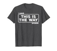 C'est Ainsi Que Funny Space Western Sci-FI T-Shirt, Homme, Chiné Foncé, M