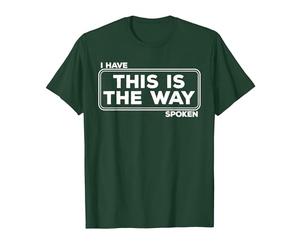 C'est Ainsi Que Funny Space Western Sci-FI T-Shirt, Homme, Vert Forêt, M