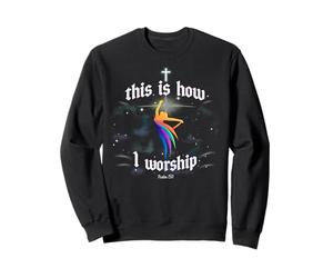 C'est Ainsi Que J'adore Dancing Christian Worship Dancer Girl Sweatshirt