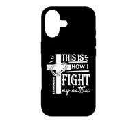 C'est Ainsi Que Je Combats ma Foi chrétienne 2 Chron 20:15 Coque pour iPhone 17