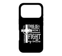 C'est Ainsi Que Je Combats ma Foi chrétienne 2 Chron 20:15 Coque pour iPhone 17 Pro