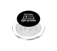 C'est Ainsi Que Je mène Mes batailles : Le culte de la Foi chrétienne, de la Bible PopSockets PopGrip pour MagSafe
