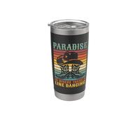 C'est au paradis qu'il y a Line Country Dance Line Dancing Gobelet isotherme en acier inoxydable double paroi