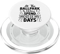 C'est au Stade de Baseball Que Je Passe la Plupart de Mes journées PopSockets PopGrip pour MagSafe