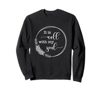 C'est Bien avec Mon âme Christian Pretty Vintage Floral Sweatshirt