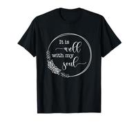 C'est Bien avec Mon âme Christian Pretty Vintage Floral T-Shirt