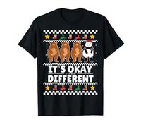 C'est Bien D'ÊTRE DIFFÉRENT Panda Bear Autism Ugly Christmas T-Shirt