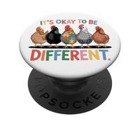 C'est Bien d'être différent Poulet de Sensibilisation à l'Autisme PopSockets PopGrip Adhésif