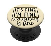 C'est Bien, Je Vais Bien, Tout va Bien Citation drôle PopSockets PopGrip Adhésif