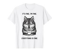C'est Bon, Je suis Bien, Coffee Wolf. T-Shirt Graphique avec Valeur