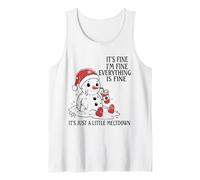 C'est Bon, Je Vais Bien, C'est Juste Un Petit Noël en Pleine Crise Débardeur