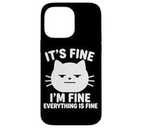 C'est Bon, Je Vais Bien, Tout va Bien, Cat, Funny Saying Kitty Coque pour iPhone 14 Pro Max