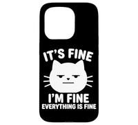 C'est Bon, Je Vais Bien, Tout va Bien, Cat, Funny Saying Kitty Coque pour iPhone 15 Pro