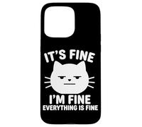 C'est Bon, Je Vais Bien, Tout va Bien, Cat, Funny Saying Kitty Coque pour iPhone 15 Pro Max
