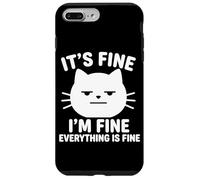 C'est Bon, Je Vais Bien, Tout va Bien, Cat, Funny Saying Kitty Coque pour iPhone 7 Plus/8 Plus