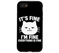 C'est Bon, Je Vais Bien, Tout va Bien, Cat, Funny Saying Kitty Coque pour iPhone SE (2020) / 7/8