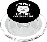 C'est Bon, Je Vais Bien, Tout va Bien, Cat, Funny Saying Kitty PopSockets PopGrip pour MagSafe