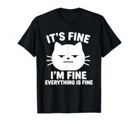 C'est Bon, Je Vais Bien, Tout va Bien, Cat, Funny Saying Kitty T-Shirt