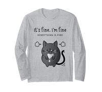 C'est Bon, Je Vais Bien, Tout va Bien. Chat drôle. Manche Longue