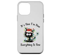 C'est Bon, Je Vais Bien, Tout va Bien, Chat drôle, Noël Coque pour iPhone 12 Mini