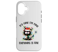 C'est Bon, Je Vais Bien, Tout va Bien, Chat drôle, Noël Coque pour iPhone 16