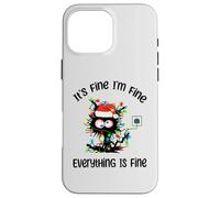 C'est Bon, Je Vais Bien, Tout va Bien, Chat drôle, Noël Coque pour iPhone 16 Pro Max