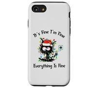 C'est Bon, Je Vais Bien, Tout va Bien, Chat drôle, Noël Coque pour iPhone SE (2020) / 7/8