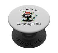 C'est Bon, Je Vais Bien, Tout va Bien, Chat drôle, Noël PopSockets PopGrip Adhésif