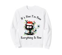 C'est Bon, Je Vais Bien, Tout va Bien, Chat drôle, Noël Sweatshirt