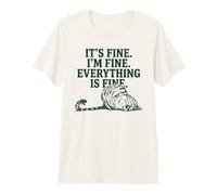 C'est Bon, Je Vais Bien, Tout va Bien, Chat et Serpent drôle T-Shirt Haut de Gamme