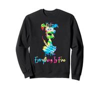 C'est Bon, Je Vais Bien, Tout va Bien, Chien, Maman, Papa, Amoureux, tie Dye Sweatshirt