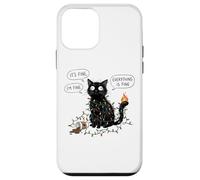 C'est Bon, Je Vais Bien, Tout va Bien, Christmas Funny Cat Coque pour iPhone 12 Mini