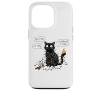 C'est Bon, Je Vais Bien, Tout va Bien, Christmas Funny Cat Coque pour iPhone 13 Pro