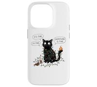 C'est Bon, Je Vais Bien, Tout va Bien, Christmas Funny Cat Coque pour iPhone 14 Pro