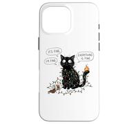 C'est Bon, Je Vais Bien, Tout va Bien, Christmas Funny Cat Coque pour iPhone 16 Pro Max