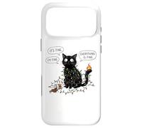 C'est Bon, Je Vais Bien, Tout va Bien, Christmas Funny Cat Coque pour iPhone 17 Pro Max