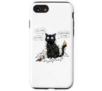 C'est Bon, Je Vais Bien, Tout va Bien, Christmas Funny Cat Coque pour iPhone SE (2020) / 7/8