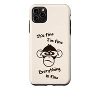 C'est Bon, Je Vais Bien, Tout va Bien, drôle, Singe Fou Coque pour iPhone 11 Pro Max