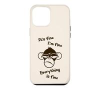 C'est Bon, Je Vais Bien, Tout va Bien, drôle, Singe Fou Coque pour iPhone 12 Pro Max