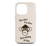 C'est Bon, Je Vais Bien, Tout va Bien, drôle, Singe Fou Coque pour iPhone 13 Pro