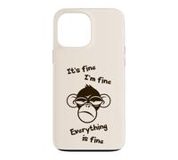 C'est Bon, Je Vais Bien, Tout va Bien, drôle, Singe Fou Coque pour iPhone 13 Pro Max