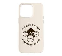 C'est Bon, Je Vais Bien, Tout va Bien, drôle, Singe Fou Coque pour iPhone 15 Pro Max